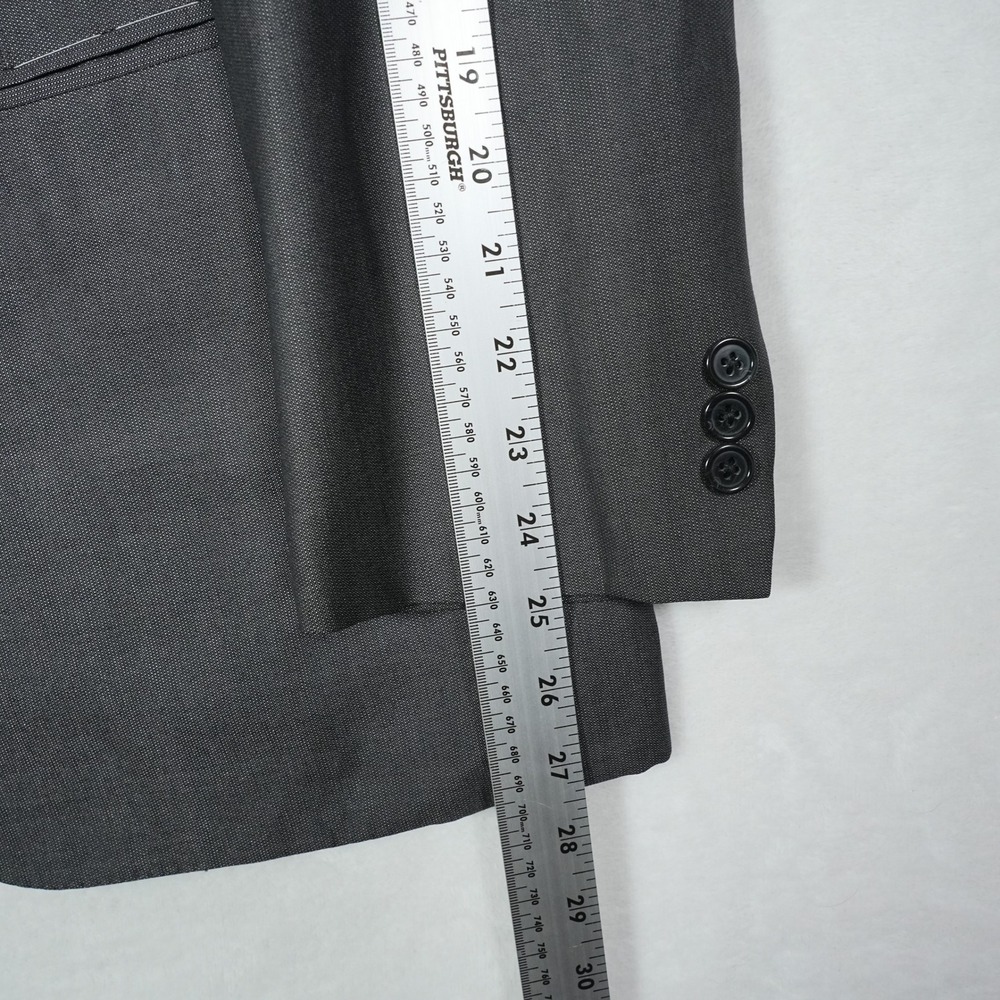 Brioni NM Estense Mens Blazer 42R Charcoal Grey Wool Silk 2-Button Sport Coat IT - Picture 8 of 14